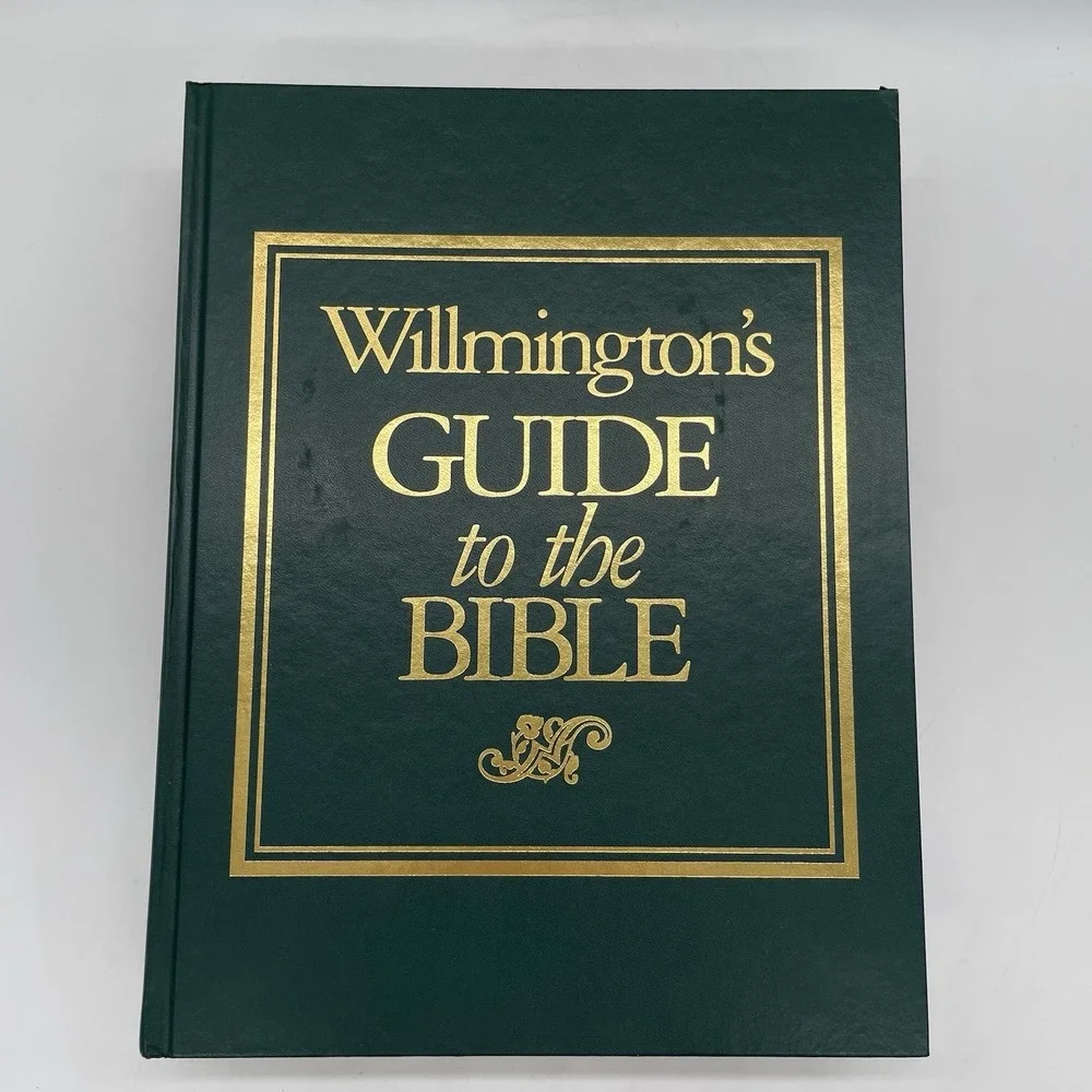 Wilmington's Guide To The Bible Tyndale House Hardcover 1984 Green & Gold Book